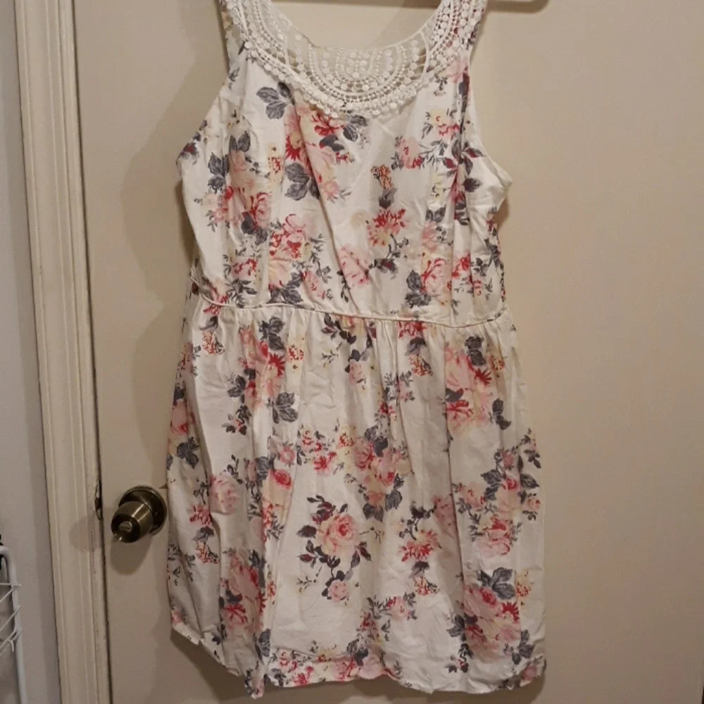 No boundaries ivory floral dress